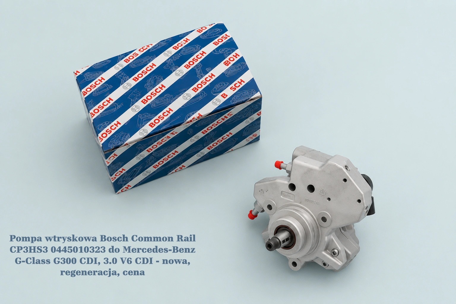 Pompa wtryskowa Bosch Common Rail CP3HS3 0445010323 do Mercedes-Benz G-Class G300 CDI, 3.0 V6 CDI Pompa wtryskowa Bosch Common Rail CP3HS3 0445010323 do Mercedes-Benz G-Class G300 CDI, 3.0 V6 CDI - nowa, regeneracja, cena