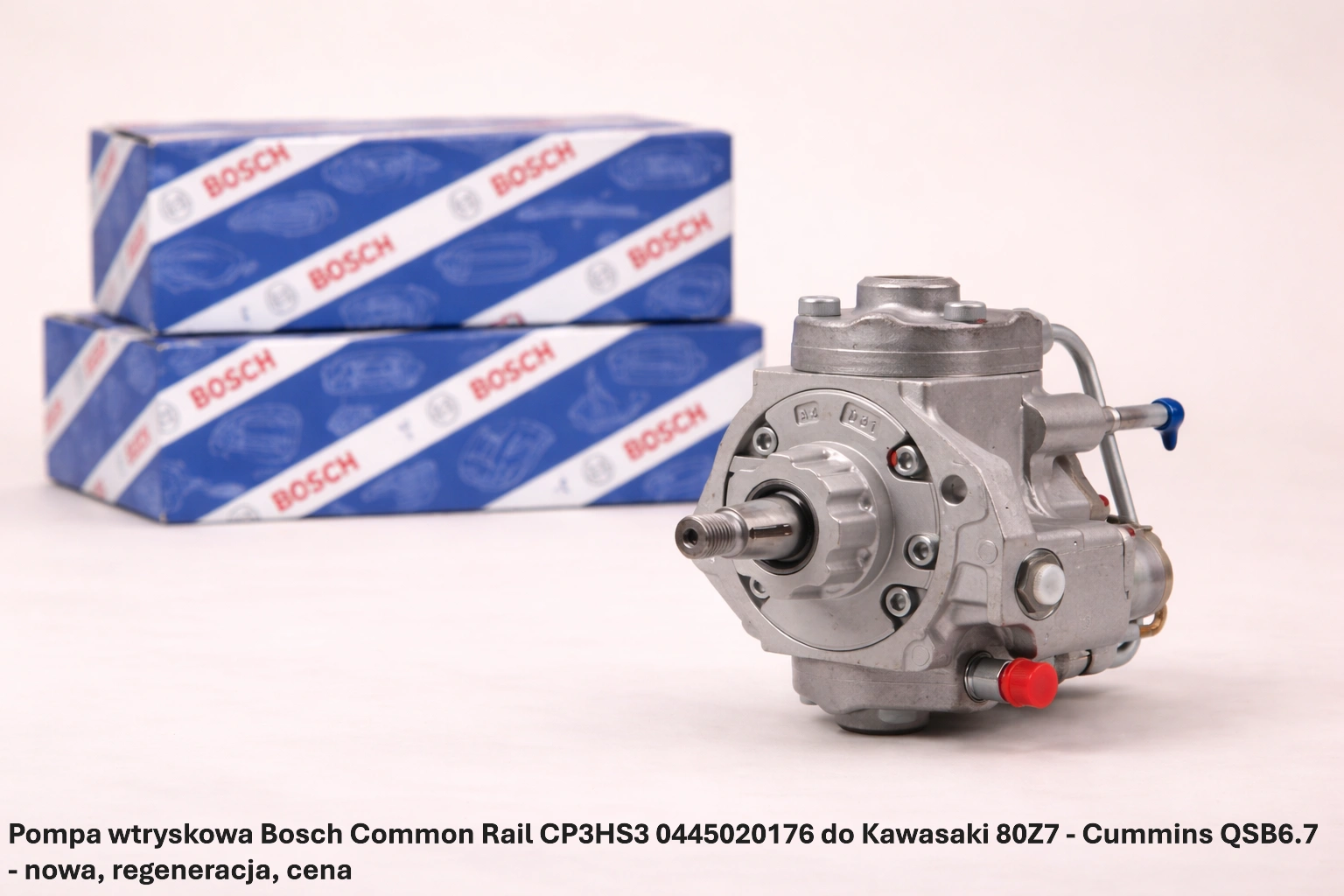 Pompa wtryskowa Bosch Common Rail CP3HS3 0445020176 do Kawasaki 80Z7 - Cummins QSB6.7 Pompa wtryskowa Bosch Common Rail CP3HS3 0445020176 do Kawasaki 80Z7 - Cummins QSB6.7 - nowa, regeneracja, cena