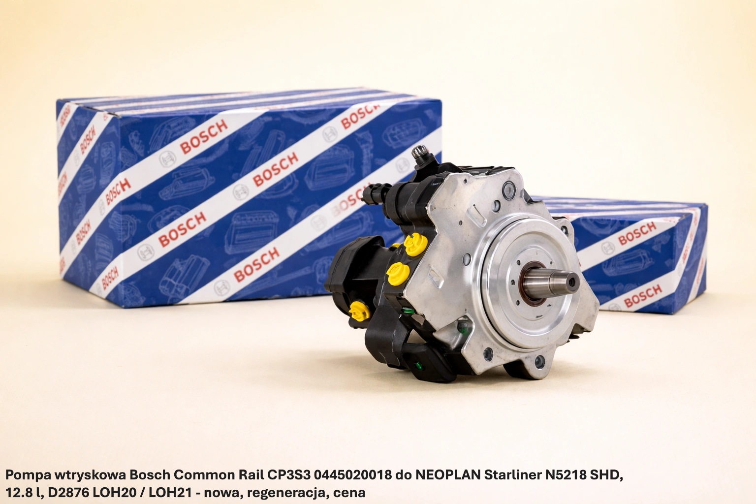 Pompa wtryskowa Bosch Common Rail CP3S3 0445020018 do NEOPLAN Starliner N5218 SHD, 12.8 l, D2876 LOH20 / LOH21 - nowa, regeneracja, cena