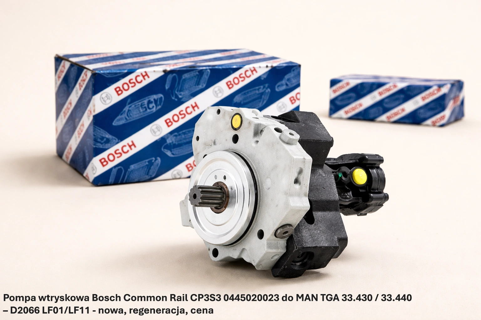 Pompa wtryskowa Bosch Common Rail CP3S3 0445020023 do MAN TGA 33.430 / 33.440 – D2066 LF01/LF11 - nowa, regeneracja, cena