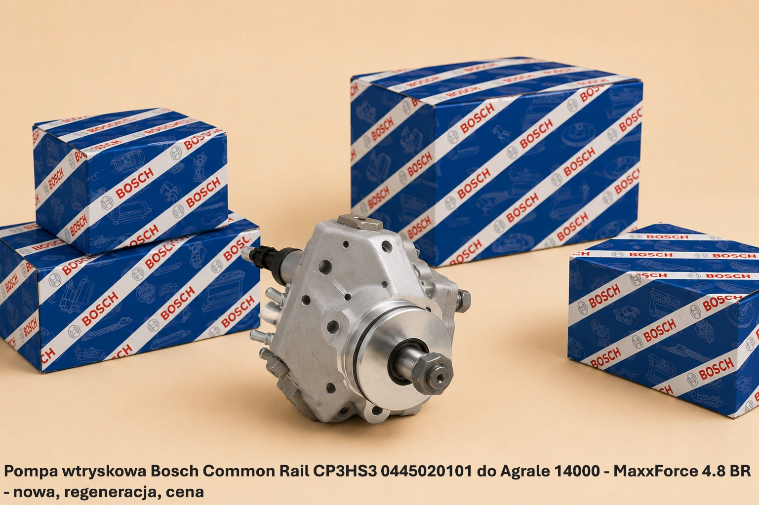 Pompa wtryskowa Bosch Common Rail CP3HS3 0445020101 do Agrale 14000 - MaxxForce 4.8 BR Pompa wtryskowa Bosch Common Rail CP3HS3 0445020101 do Agrale 14000 - MaxxForce 4.8 BR - nowa, regeneracja, cena