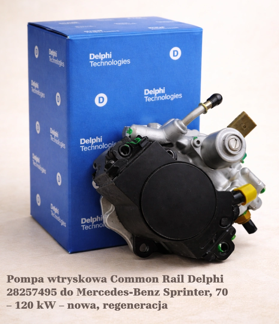 Pompa wtryskowa Common Rail Delphi 28257495 do Mercedes-Benz Sprinter, 70 – 120 kW – nowa, regeneracja