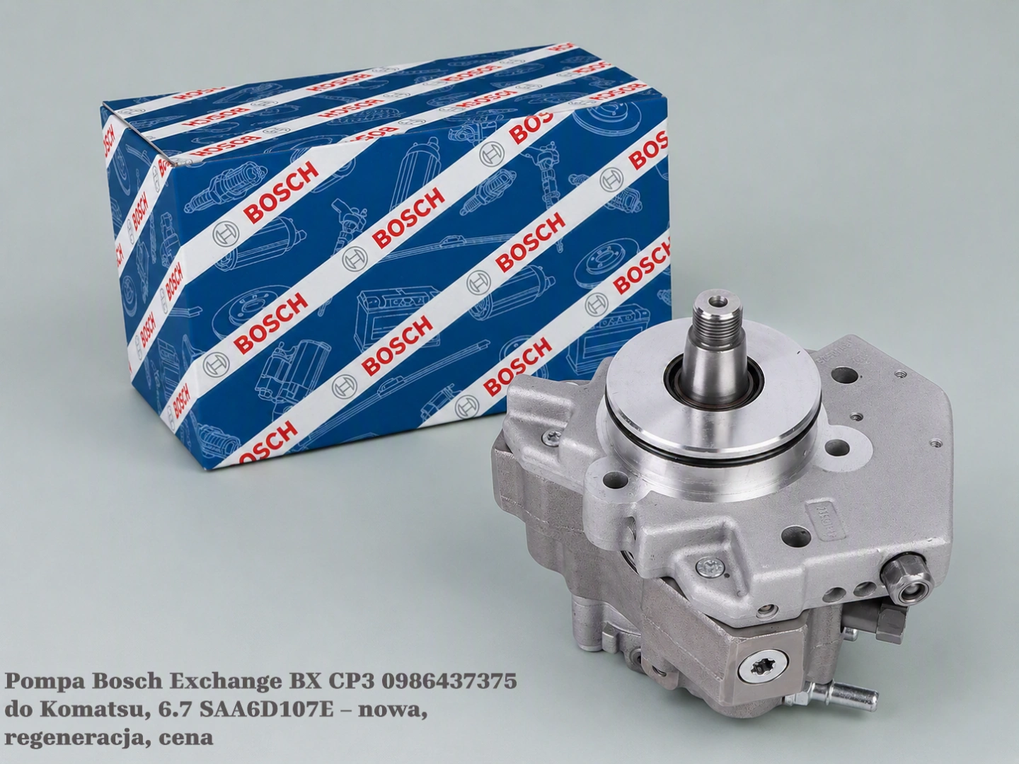 Pompa Bosch Exchange BX CP3 0986437375 do Komatsu, 6.7 SAA6D107E – nowa, regeneracja, cena