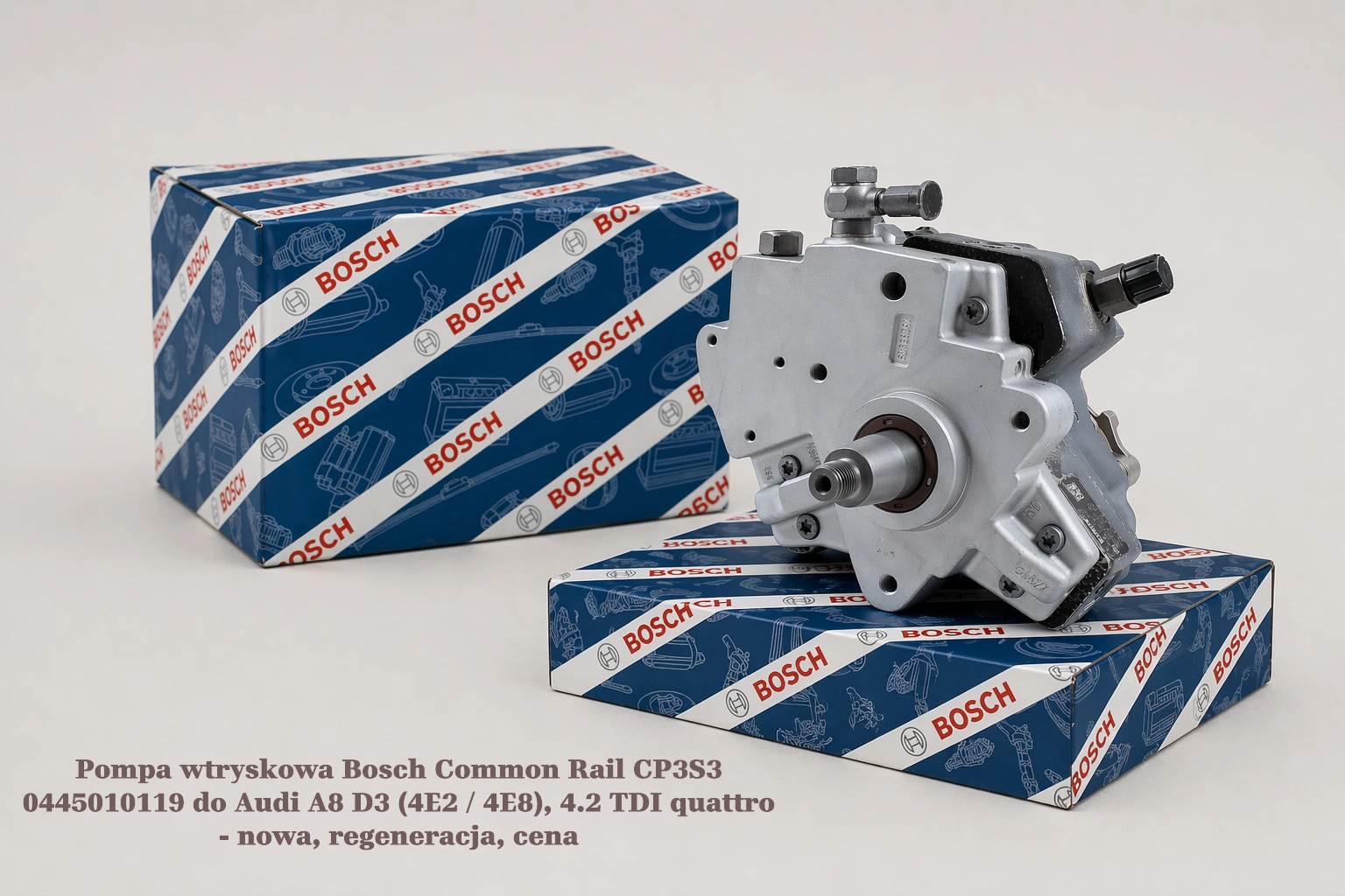Pompa wtryskowa Bosch Common Rail CP3S3 0445010119 do Audi A8 D3 (4E2 / 4E8), 4.2 TDI quattro - nowa, regeneracja, cena