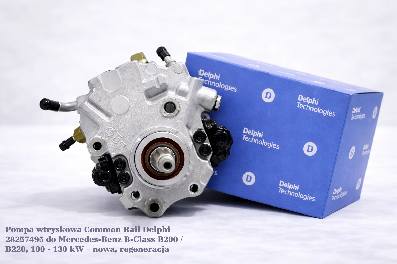 Pompa wtryskowa Common Rail Delphi 28257495 do Mercedes-Benz B-Class B200 / B220, 100 - 130 kW Pompa wtryskowa Common Rail Delphi 28257495 do Mercedes-Benz B-Class B200 / B220, 100 - 130 kW – nowa, regeneracja