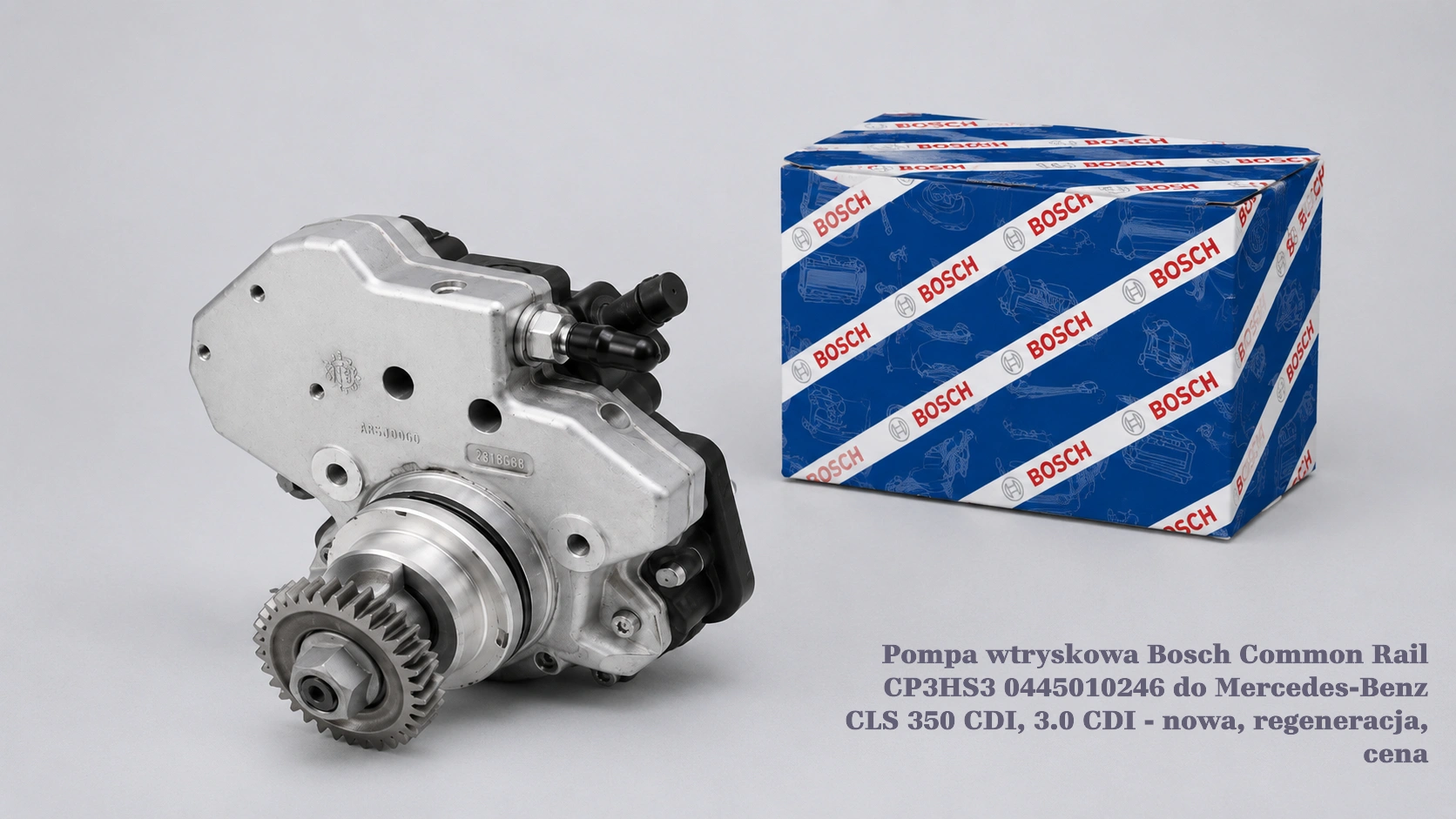 Pompa wtryskowa Bosch Common Rail CP3HS3 0445010246 do Mercedes-Benz CLS 350 CDI, 3.0 CDI Pompa wtryskowa Bosch Common Rail CP3HS3 0445010246 do Mercedes-Benz CLS 350 CDI, 3.0 CDI - nowa, regeneracja, cena