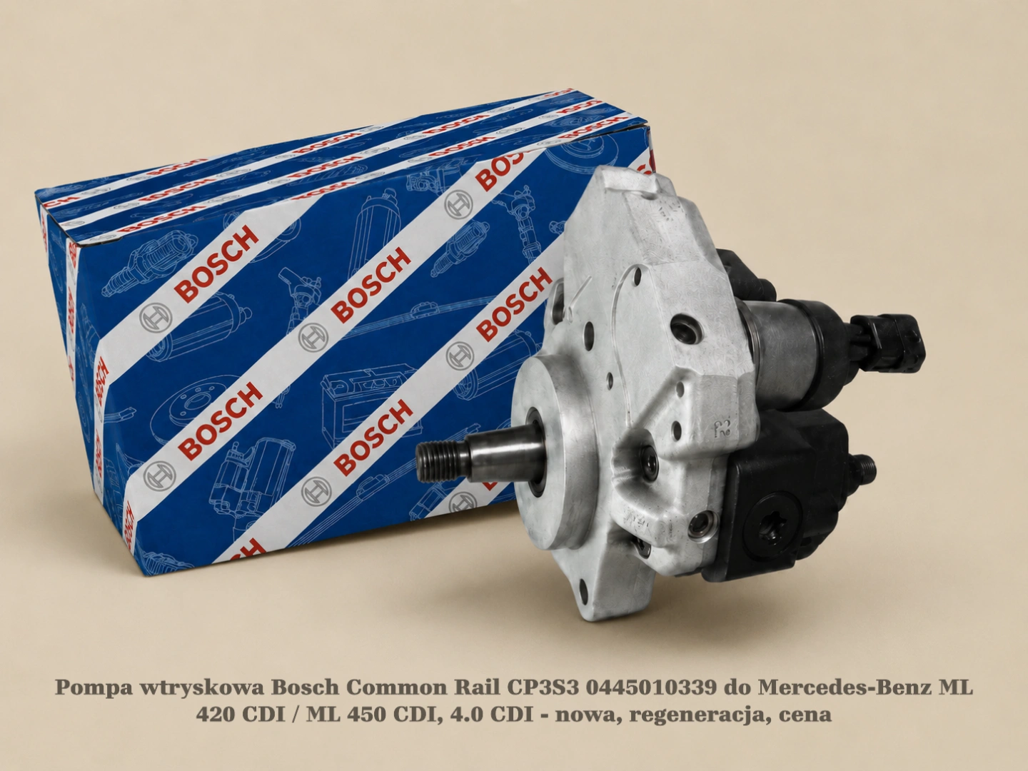 Pompa wtryskowa Bosch Common Rail CP3S3 0445010339 do Mercedes-Benz ML 420 CDI / ML 450 CDI, 4.0 CDI - nowa, regeneracja, cena