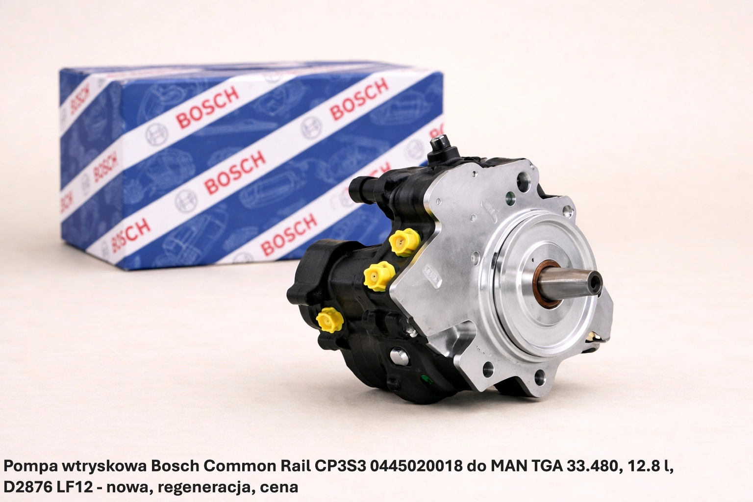 Pompa wtryskowa Bosch Common Rail CP3S3 0445020018 do MAN TGA 33.480, 12.8 l, D2876 LF12 - nowa, regeneracja, cena