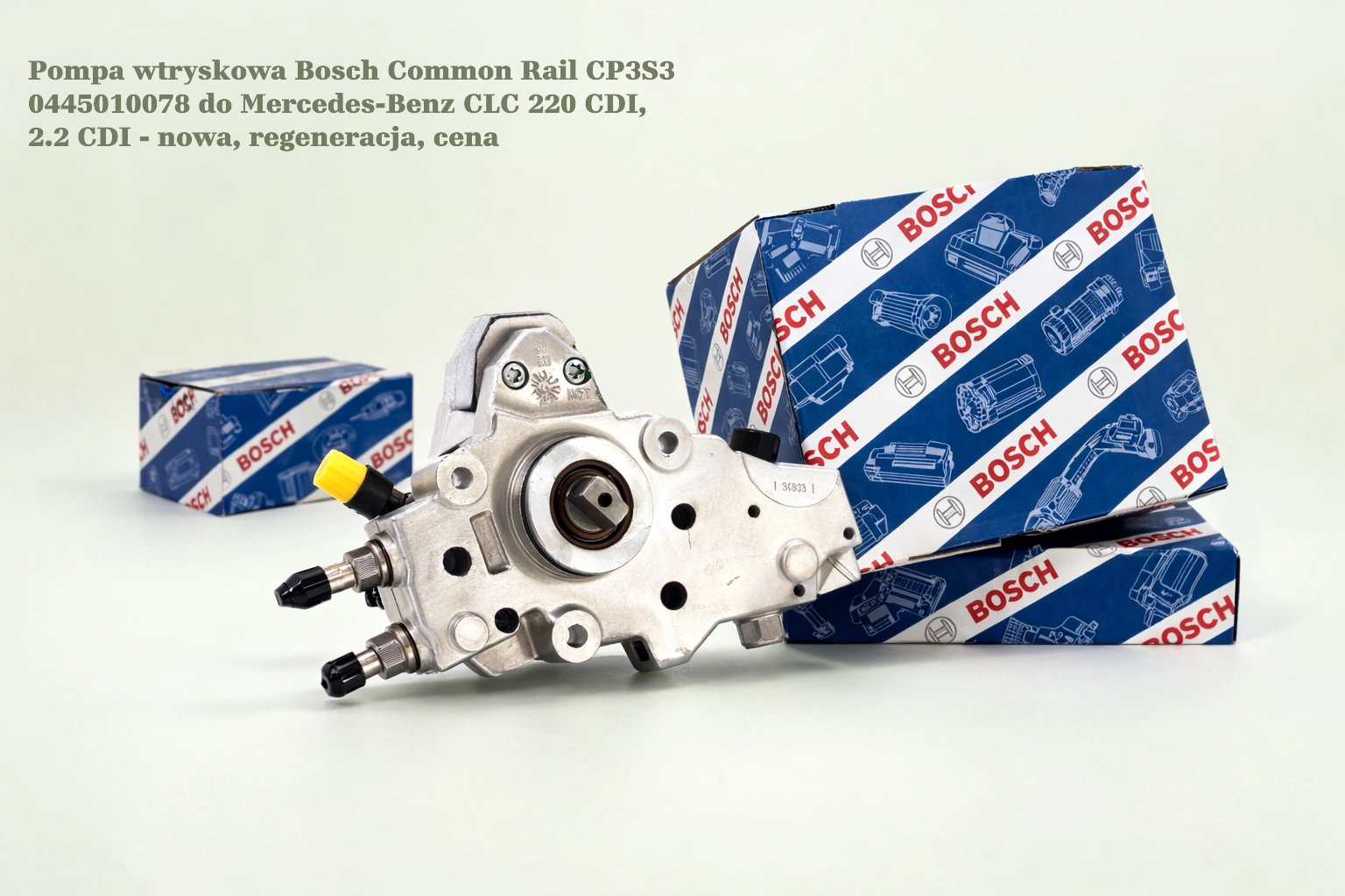 Pompa wtryskowa Bosch Common Rail CP3S3 0445010078 do Mercedes-Benz CLC 220 CDI, 2.2 CDI Pompa wtryskowa Bosch Common Rail CP3S3 0445010078 do Mercedes-Benz CLC 220 CDI, 2.2 CDI - nowa, regeneracja, cena