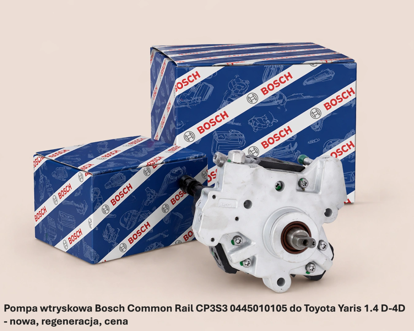 Pompa wtryskowa Bosch Common Rail CP3S3 0445010105 do Toyota Yaris 1.4 D-4D - nowa, regeneracja, cena