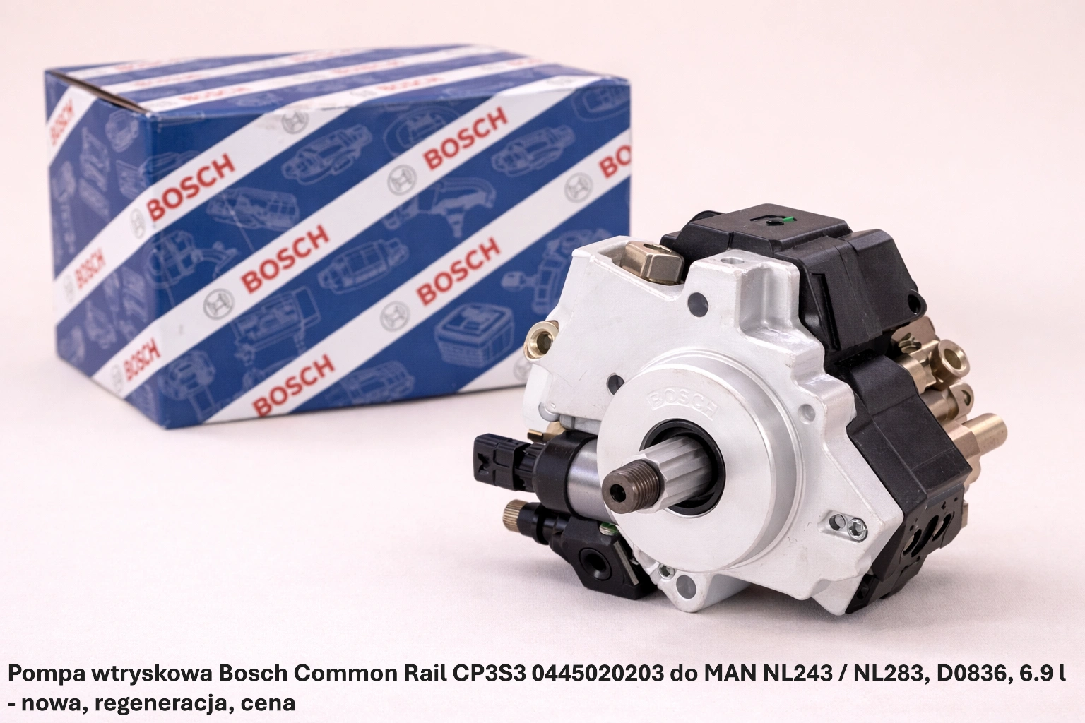 Pompa wtryskowa Bosch Common Rail CP3S3 0445020203 do MAN NL243 / NL283, D0836, 6.9 l Pompa wtryskowa Bosch Common Rail CP3S3 0445020203 do MAN NL243 / NL283, D0836, 6.9 l - nowa, regeneracja, cena