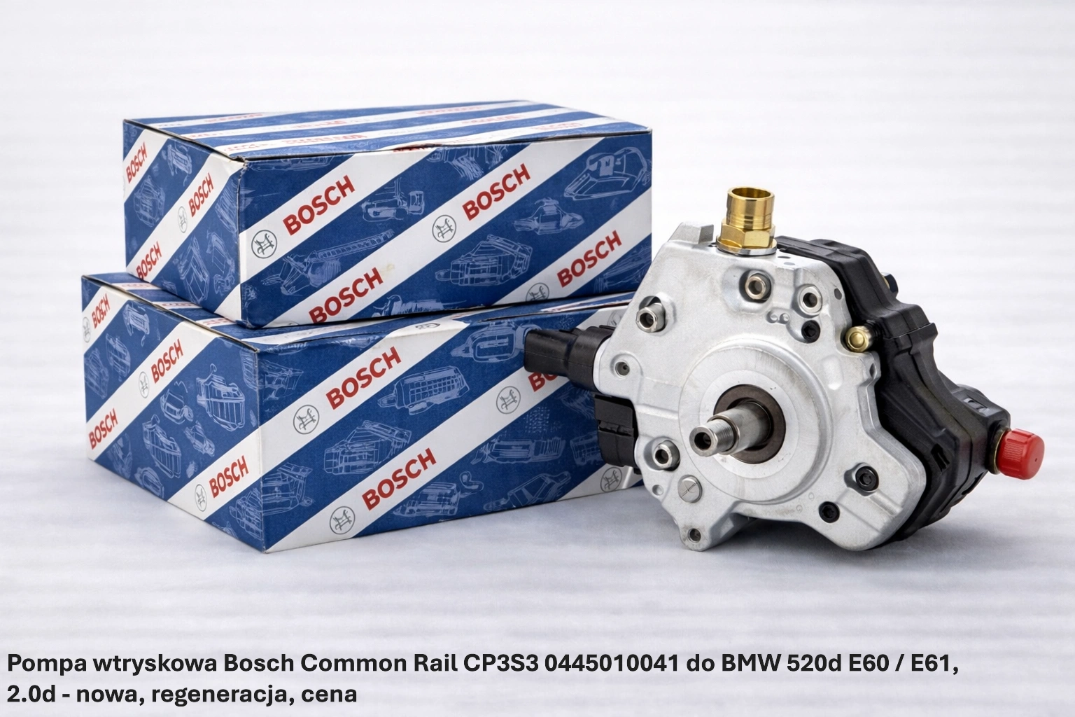 Pompa wtryskowa Bosch Common Rail CP3S3 0445010041 do BMW 520d E60 / E61, 2.0d Pompa wtryskowa Bosch Common Rail CP3S3 0445010041 do BMW 520d E60 / E61, 2.0d - nowa, regeneracja, cena