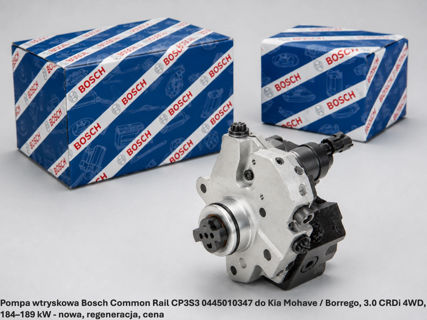 Pompa wtryskowa Bosch Common Rail CP3S3 0445010347 do Kia Mohave / Borrego, 3.0 CRDi 4WD, 184–189 kW - nowa, regeneracja, cena
