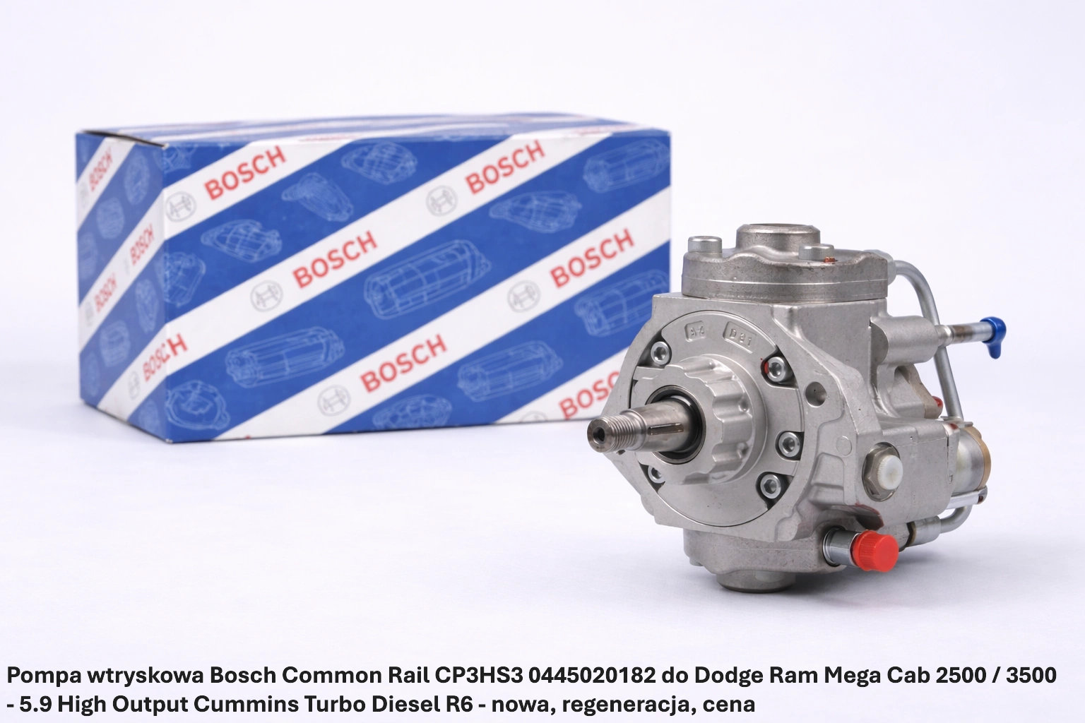 Pompa wtryskowa Bosch Common Rail CP3HS3 0445020182 do Dodge Ram Mega Cab 2500 / 3500 - 5.9 High Output Cummins Turbo Diesel R6 - nowa, regeneracja, cena