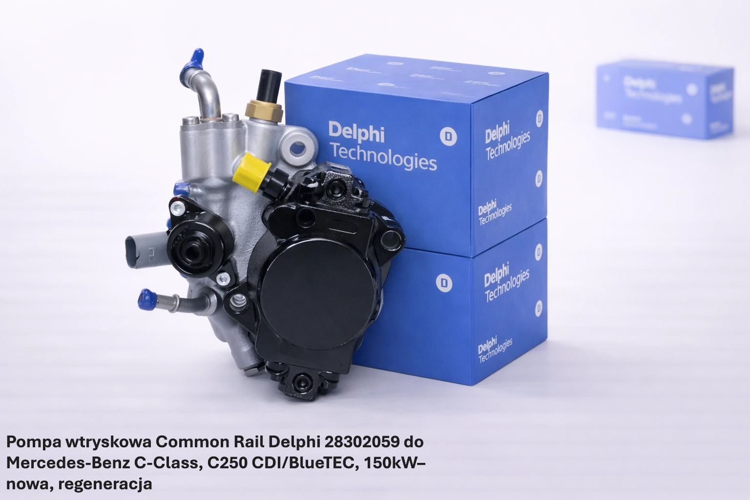 Pompa wtryskowa Common Rail Delphi 28302059 do Mercedes-Benz C-Class, C250 CDI/BlueTEC, 150kW Pompa wtryskowa Common Rail Delphi 28302059 do Mercedes-Benz C-Class, C250 CDI/BlueTEC, 150kW– nowa, regeneracja