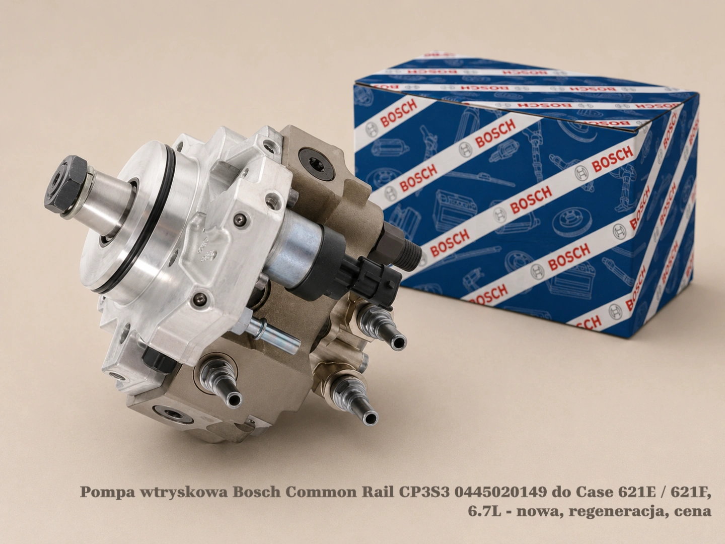 Pompa wtryskowa Bosch Common Rail CP3S3 0445020149 do Case 621E / 621F, 6.7L Pompa wtryskowa Bosch Common Rail CP3S3 0445020149 do Case 621E / 621F, 6.7L - nowa, regeneracja, cena