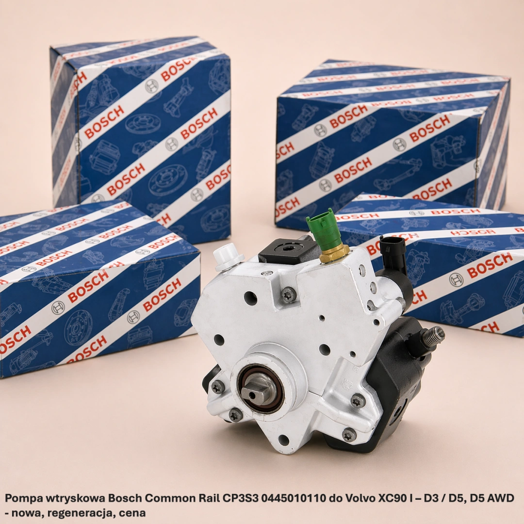 Pompa wtryskowa Bosch Common Rail CP3S3 0445010110 do Volvo XC90 I – D3 / D5, D5 AWD- nowa, regeneracja, cena
