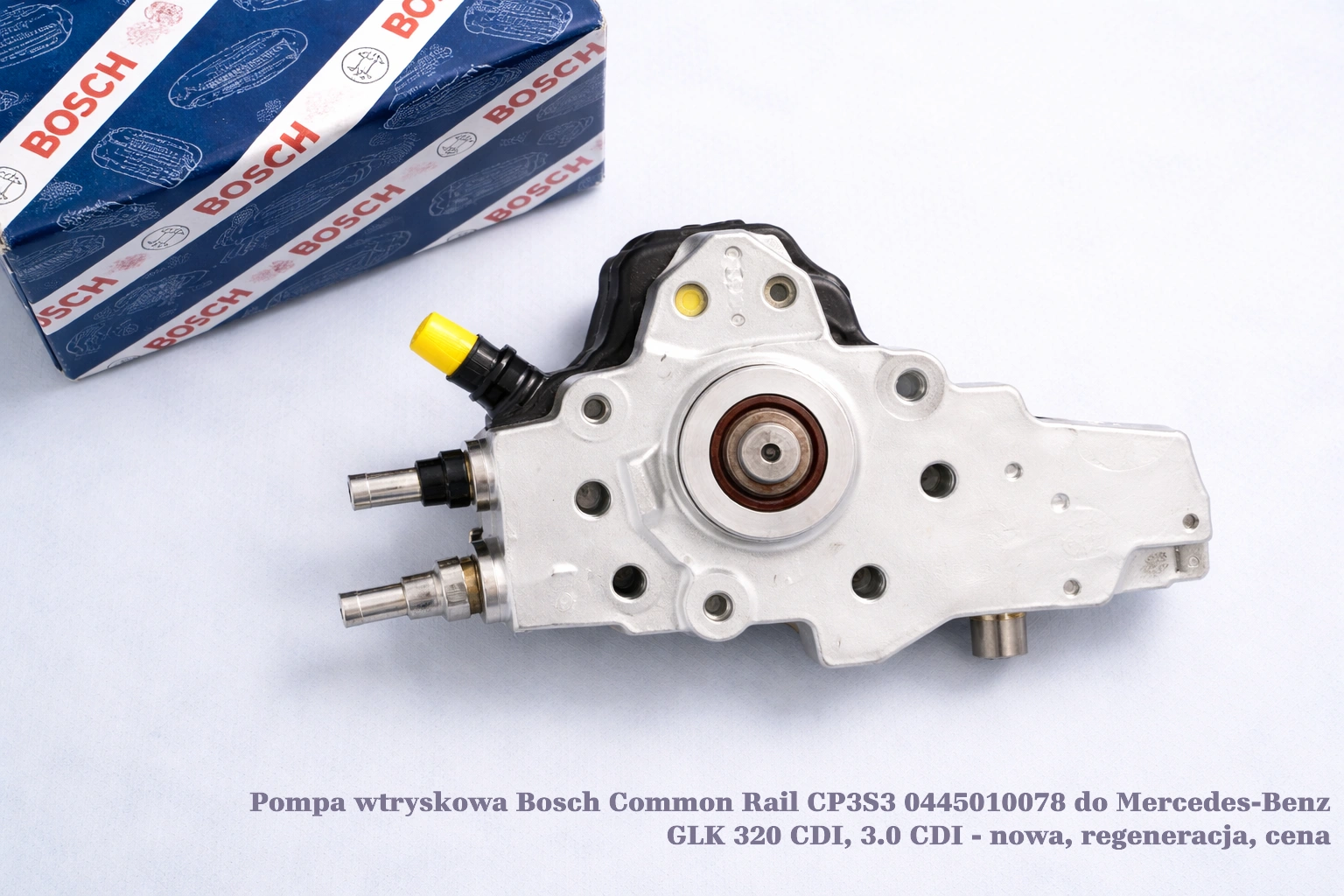 Pompa wtryskowa Bosch Common Rail CP3S3 0445010078 do Mercedes-Benz GLK 320 CDI, 3.0 CDI Pompa wtryskowa Bosch Common Rail CP3S3 0445010078 do Mercedes-Benz GLK 320 CDI, 3.0 CDI - nowa, regeneracja, cena