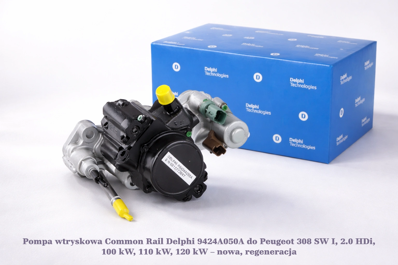 Pompa wtryskowa Common Rail Delphi 9424A050A do Peugeot 308 SW I, 2.0 HDi, 100 kW, 110 kW, 120 kW Pompa wtryskowa Common Rail Delphi 9424A050A do Peugeot 308 SW I, 2.0 HDi, 100 kW, 110 kW, 120 kW – nowa, regeneracja
