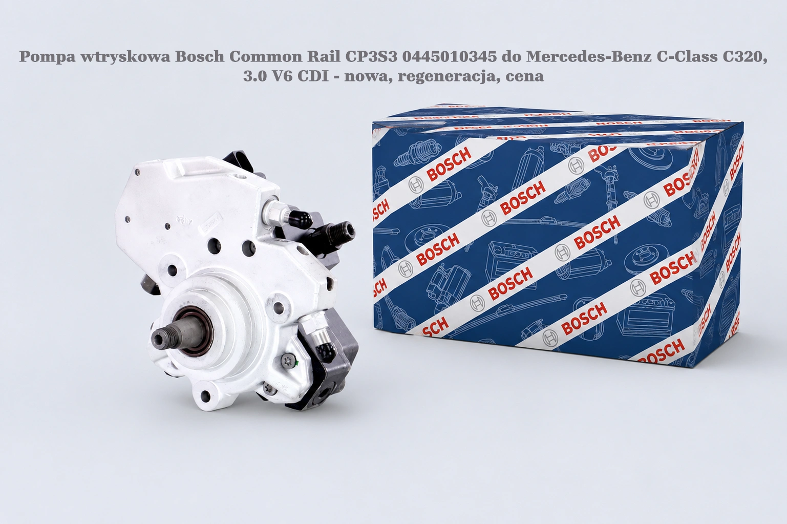 Pompa wtryskowa Bosch Common Rail CP3S3 0445010345 do Mercedes-Benz C-Class C320, 3.0 V6 CDI - nowa, regeneracja, cena