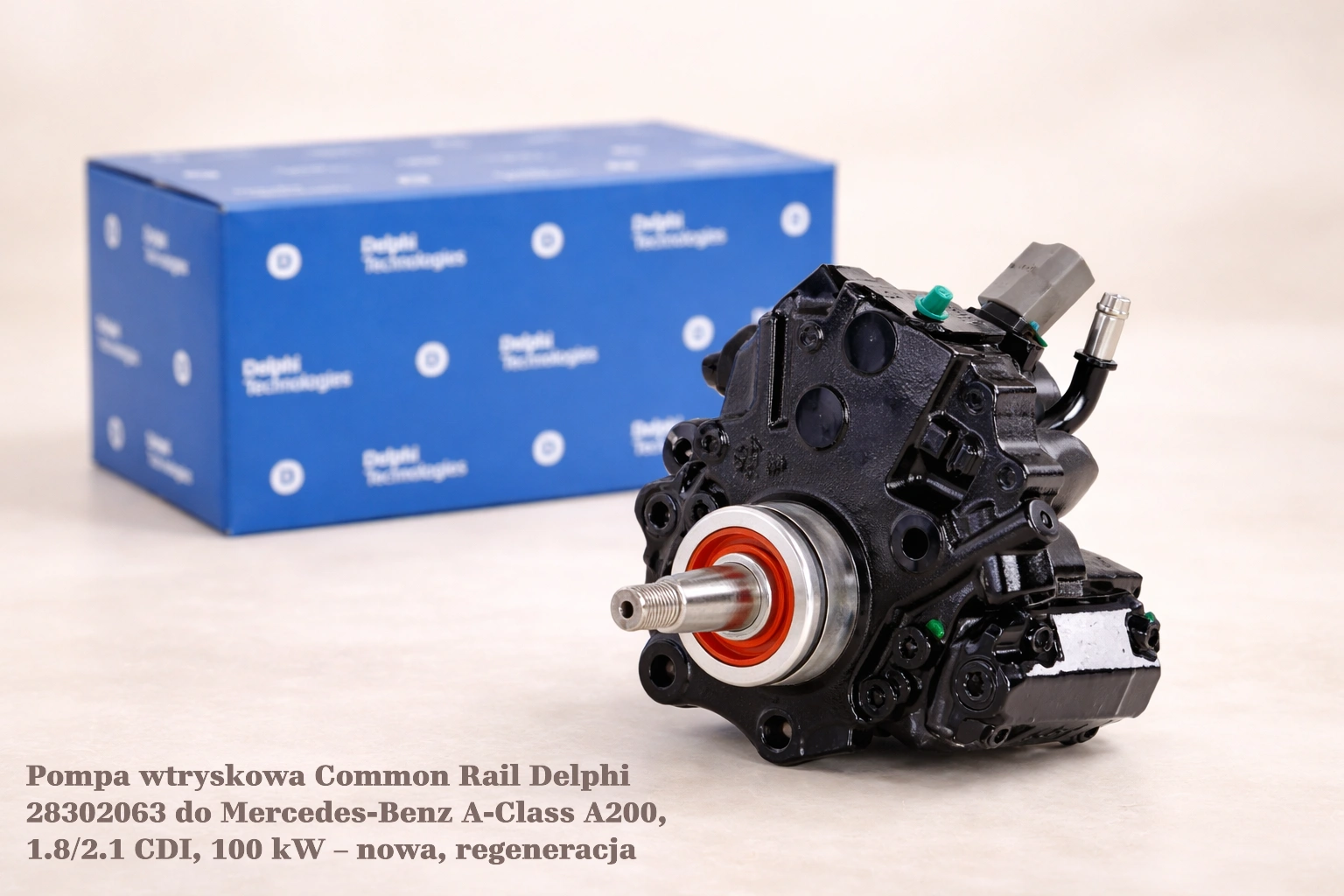 Pompa wtryskowa Common Rail Delphi 28302063 do Mercedes-Benz A-Class A200, 1.8/2.1 CDI, 100 kW – nowa, regeneracja