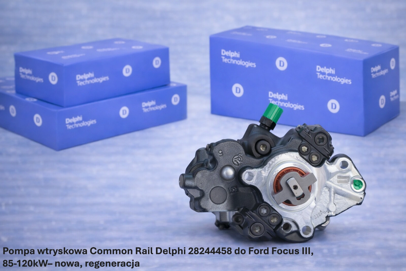 Pompa wtryskowa Common Rail Delphi 28244458 do Ford Focus III, 85-120kW Pompa wtryskowa Common Rail Delphi 28244458 do Ford Focus III, 85-120kW– nowa, regeneracja