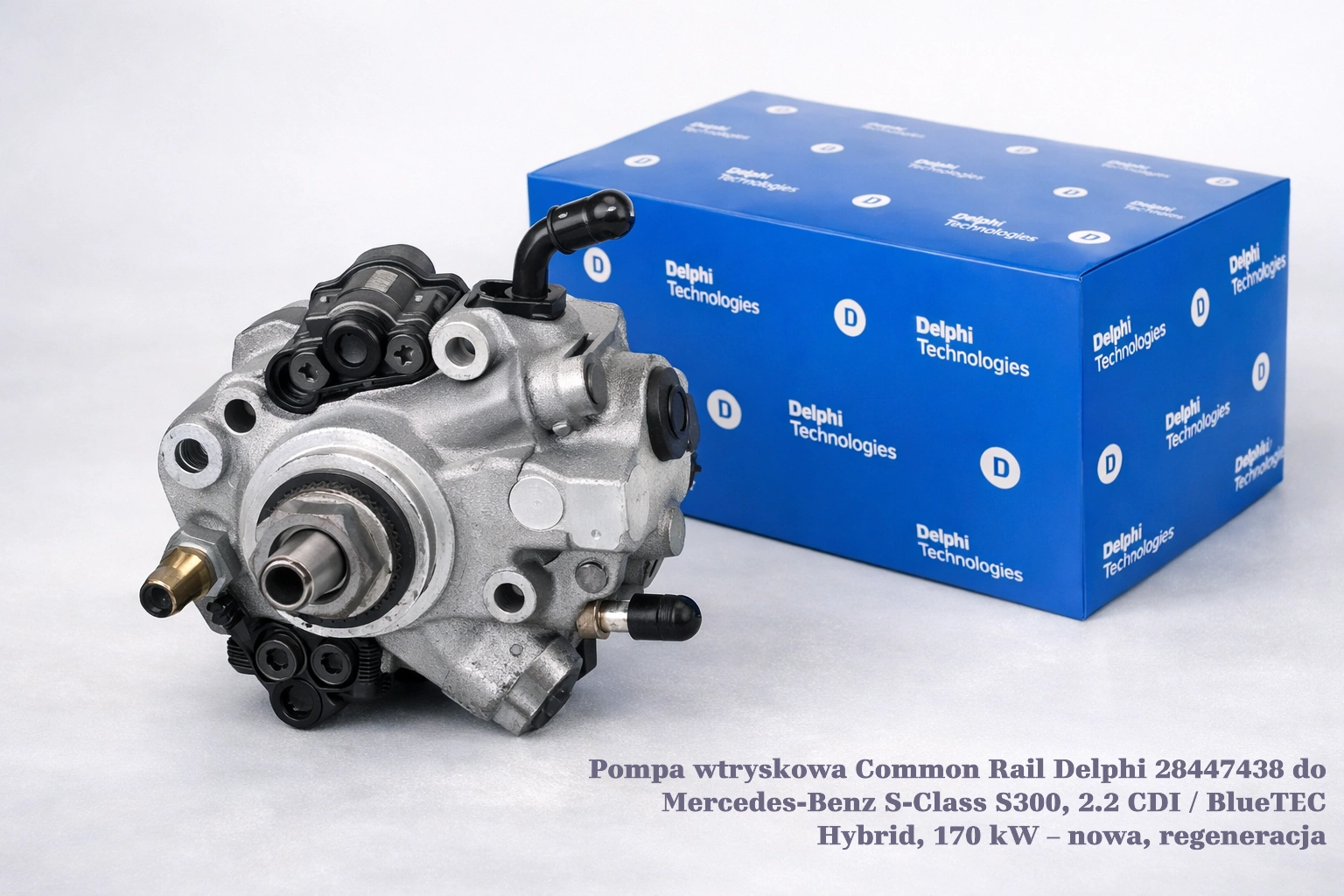 Pompa wtryskowa Common Rail Delphi 28447438 do Mercedes-Benz S-Class S300, 2.2 CDI / BlueTEC Hybrid, 170 kW – nowa, regeneracja