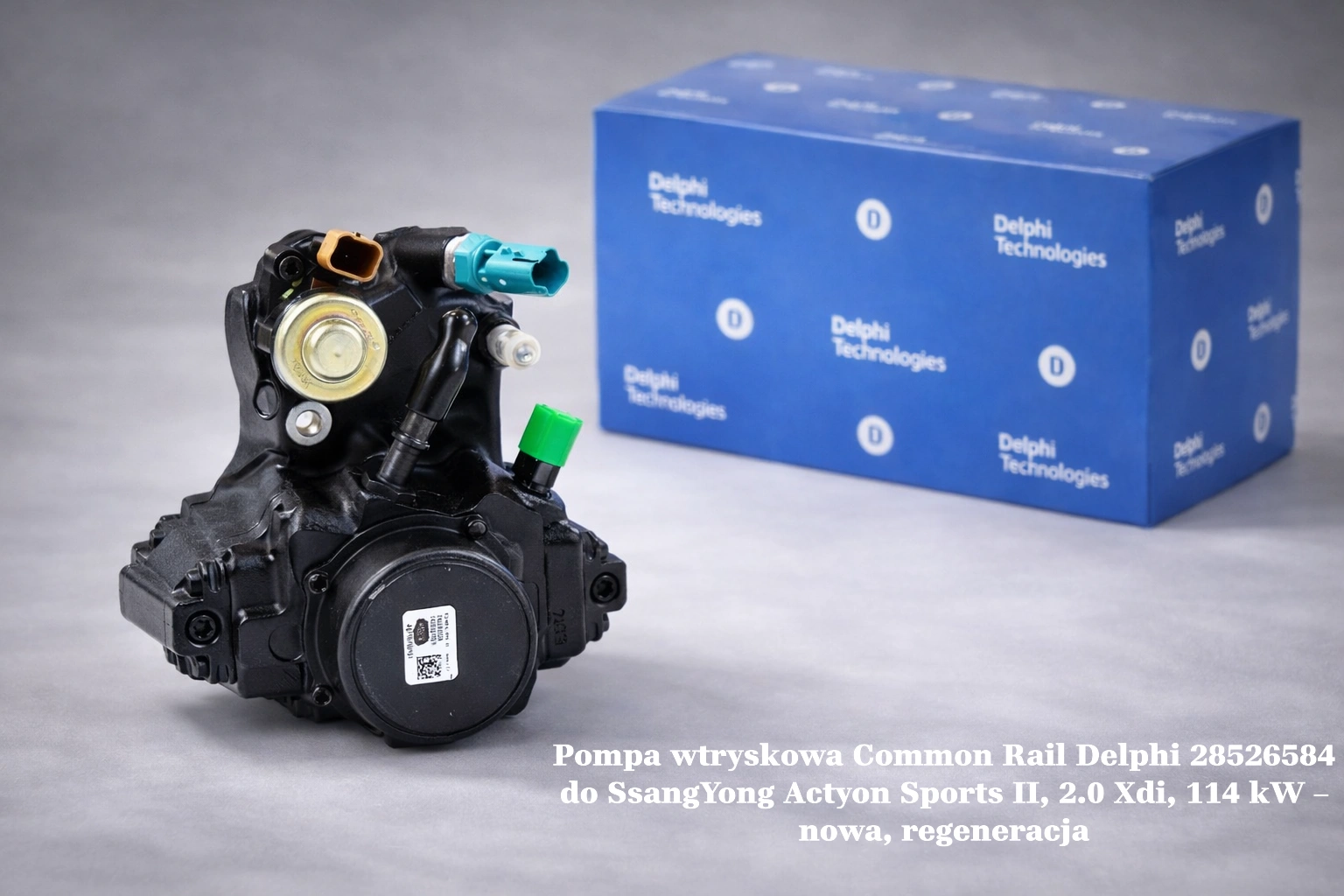 Pompa wtryskowa Common Rail Delphi 28526584 do SsangYong Actyon Sports II, 2.0 Xdi, 114 kW – nowa, regeneracja