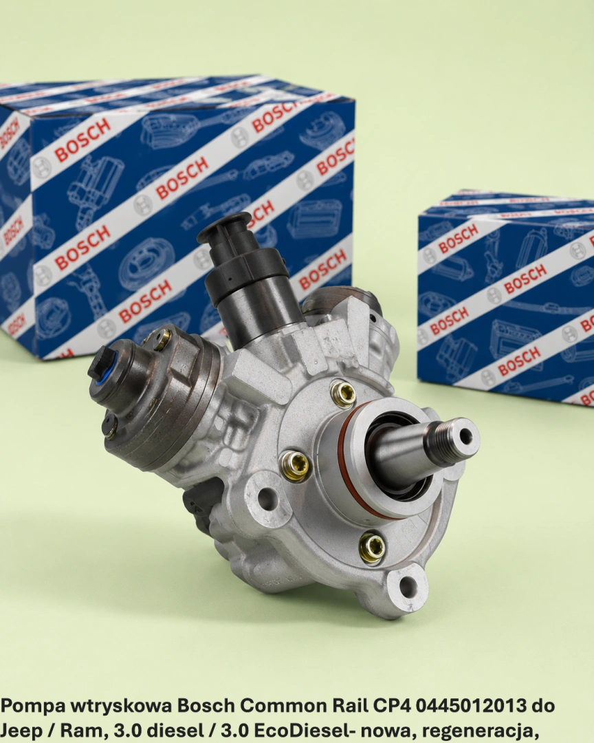 Pompa wtryskowa Bosch Common Rail CP4 0445012013 do Jeep / Ram, 3.0 diesel / 3.0 EcoDiesel