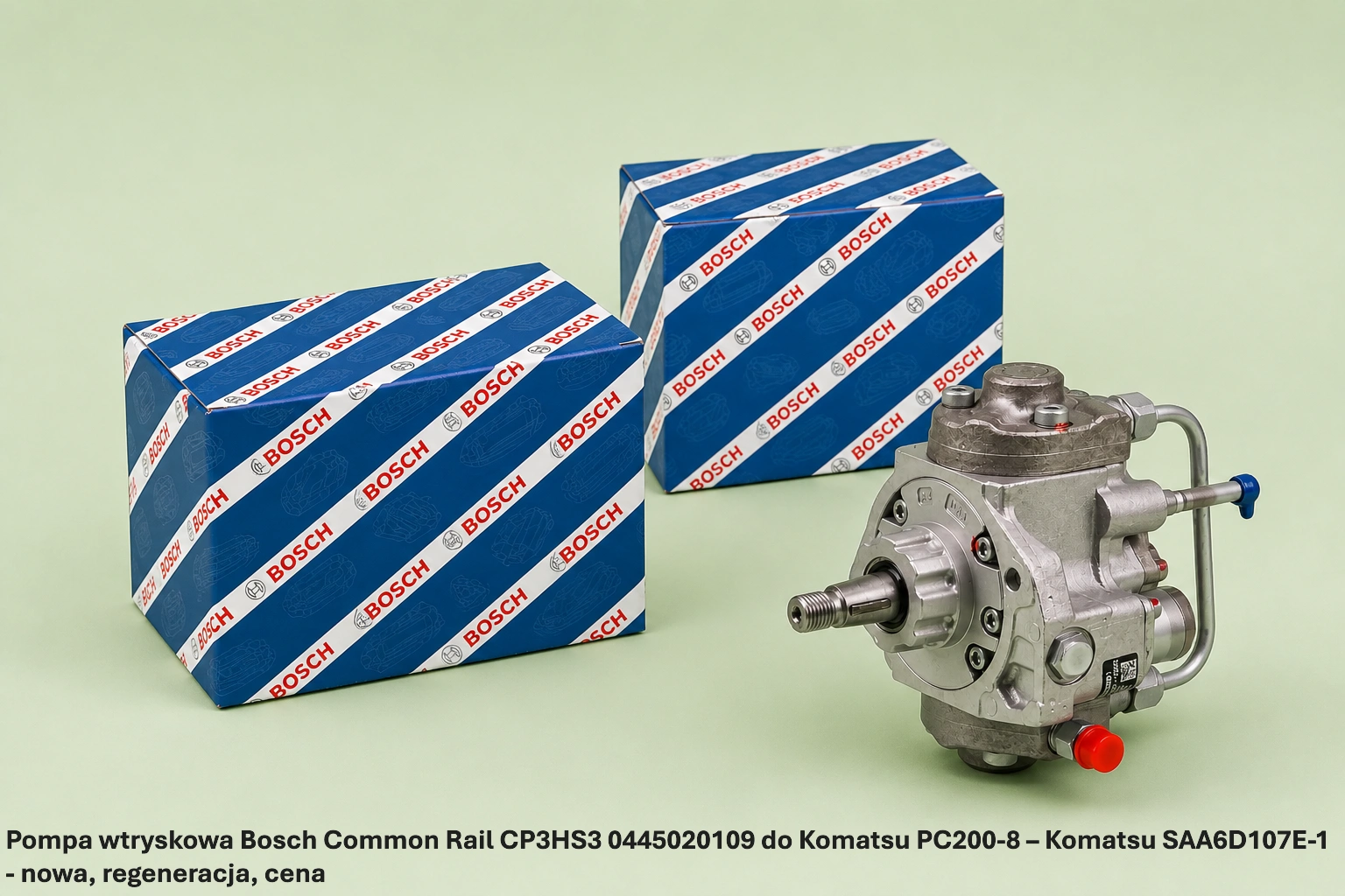 Pompa wtryskowa Bosch Common Rail CP3HS3 0445020109 do Komatsu PC200-8 – Komatsu SAA6D107E-1 - nowa, regeneracja, cena