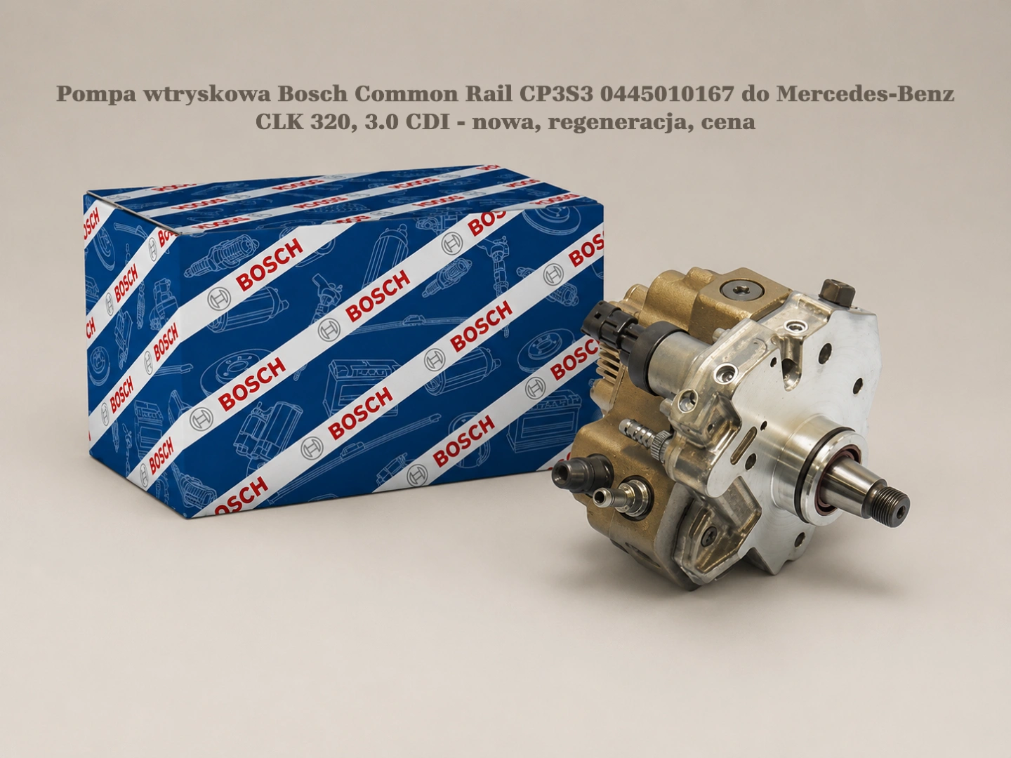 Pompa wtryskowa Bosch Common Rail CP3S3 0445010167 do Mercedes-Benz CLK 320, 3.0 CDI 
