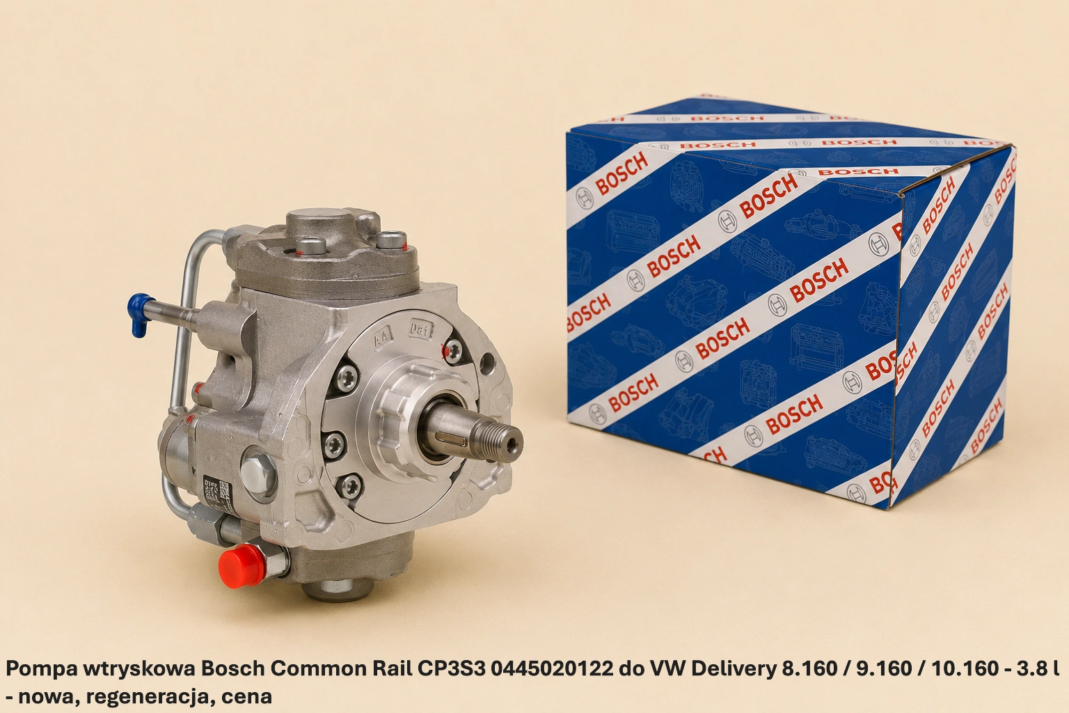 Pompa wtryskowa Bosch Common Rail CP3S3 0445020122 do VW Delivery 8.160 / 9.160 / 10.160 - 3.8 l - nowa, regeneracja, cena