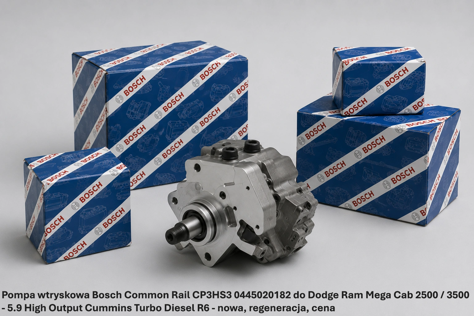 Pompa wtryskowa Bosch Common Rail CP3HS3 0445020182 do Dodge Ram Mega Cab 2500 / 3500 - 5.9 High Output Cummins Turbo Diesel R6 - nowa, regeneracja, cena