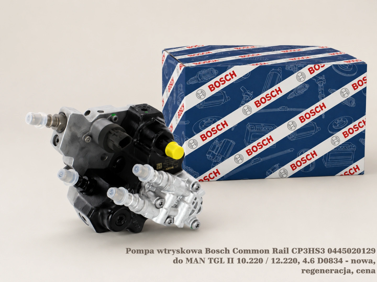 Pompa wtryskowa Bosch Common Rail CP3HS3 0445020129 do MAN TGL II 10.220 / 12.220, 4.6 D0834 - nowa, regeneracja, cena