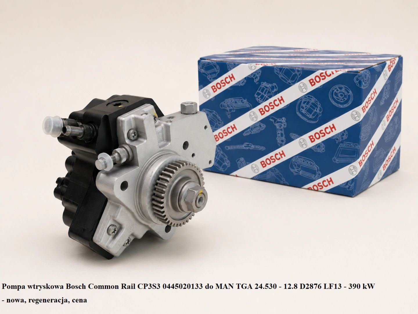 Pompa wtryskowa Bosch Common Rail CP3S3 0445020133 do MAN TGA 24.530 - 12.8 D2876 LF13 - 390 kW Pompa wtryskowa Bosch Common Rail CP3S3 0445020133 do MAN TGA 24.530 - 12.8 D2876 LF13 - 390 kW - nowa, regeneracja, cena