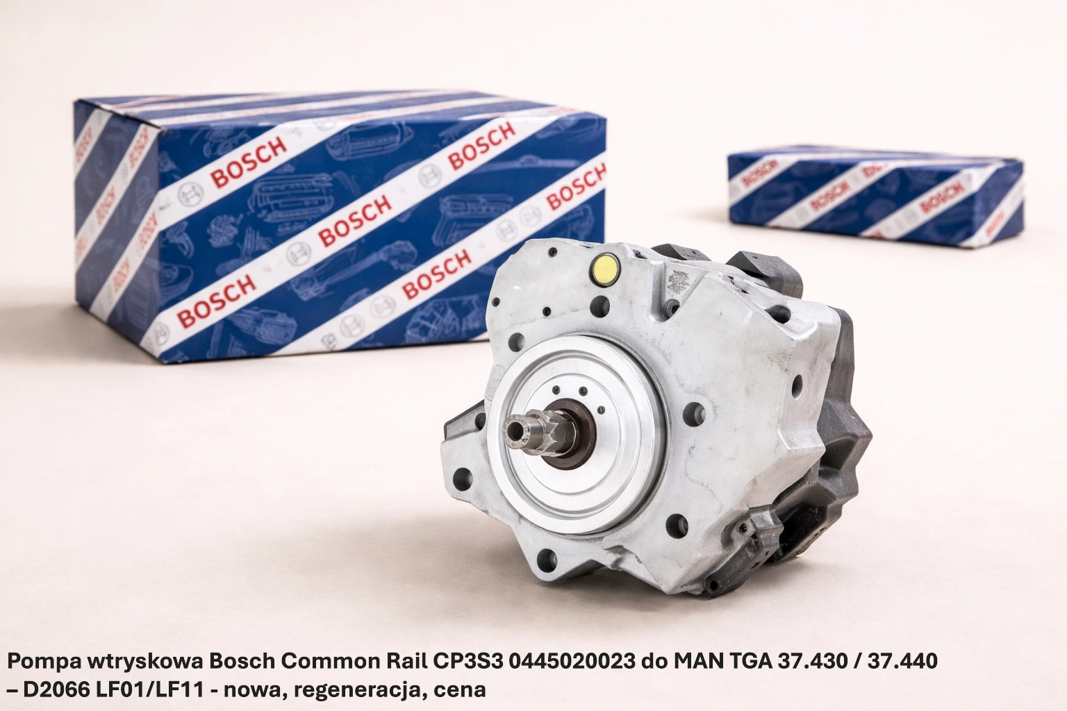 Pompa wtryskowa Bosch Common Rail CP3S3 0445020023 do MAN TGA 37.430 / 37.440 – D2066 LF01/LF11 - nowa, regeneracja, cena