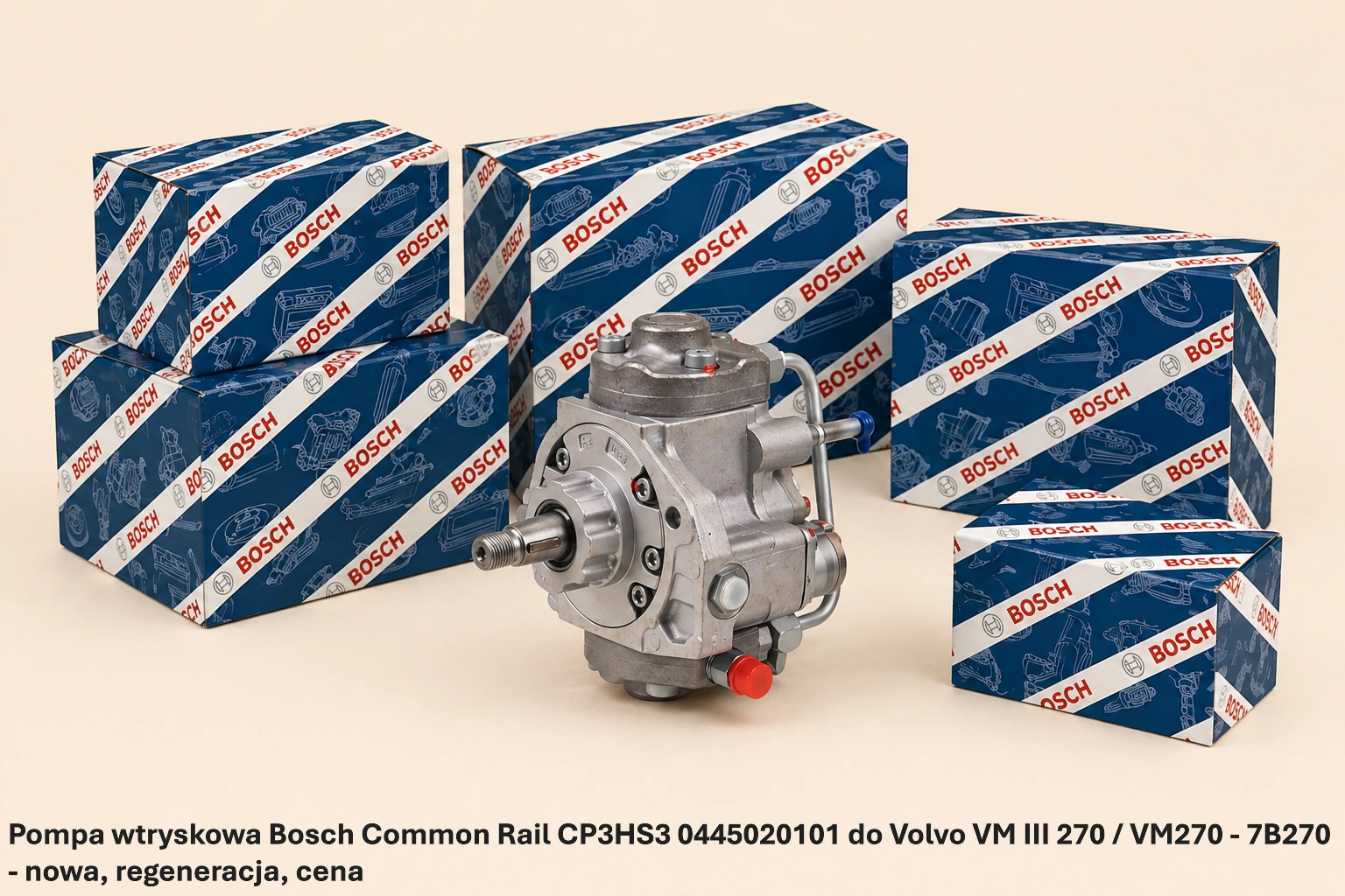 Pompa wtryskowa Bosch Common Rail CP3HS3 0445020101 do Volvo VM III 270 / VM270 - 7B270 - nowa, regeneracja, cena