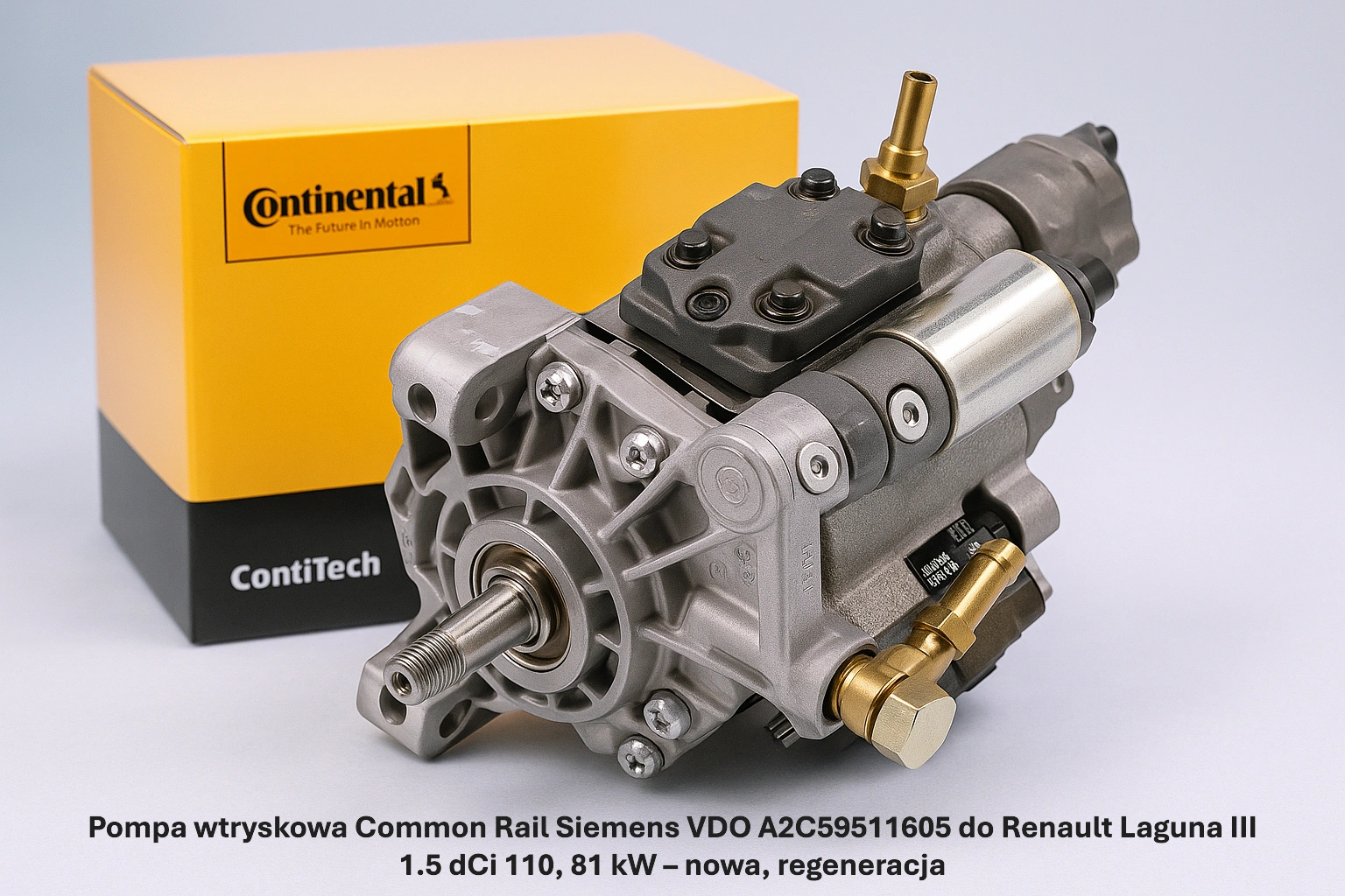 Pompa wtryskowa Common Rail Siemens VDO A2C59511605 do Renault Laguna III 1.5 dCi 110, 81 kW Pompa wtryskowa Common Rail Siemens VDO A2C59511605 do Renault Laguna III 1.5 dCi 110, 81 kW – nowa, regeneracja