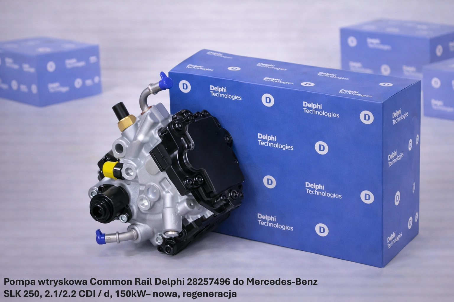 Pompa wtryskowa Common Rail Delphi 28257496 do Mercedes-Benz SLK 250, 2.1/2.2 CDI / d, 150kW Pompa wtryskowa Common Rail Delphi 28257496 do Mercedes-Benz SLK 250, 2.1/2.2 CDI / d, 150kW– nowa, regeneracja