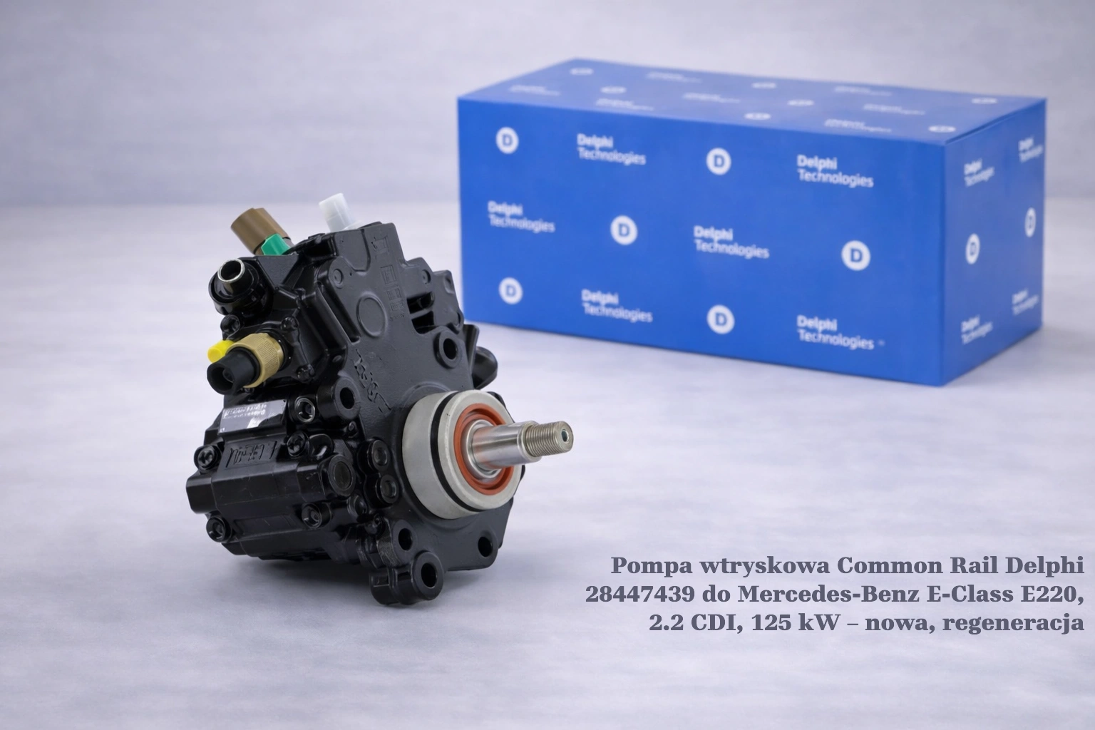 Pompa wtryskowa Common Rail Delphi 28447439 do Mercedes-Benz E-Class E220, 2.2 CDI, 125 kW Pompa wtryskowa Common Rail Delphi 28447439 do Mercedes-Benz E-Class E220, 2.2 CDI, 125 kW – nowa, regeneracja