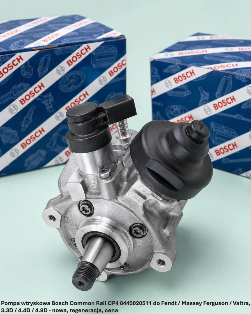 Pompa wtryskowa Bosch Common Rail CP4 0445020511 do Fendt / Massey Ferguson / Valtra, 3.3D / 4.4D / 4.9D 