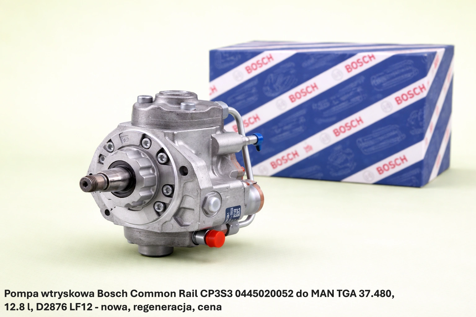 Pompa wtryskowa Bosch Common Rail CP3S3 0445020052 do MAN TGA 37.480, 12.8 l, D2876 LF12 - nowa, regeneracja, cena