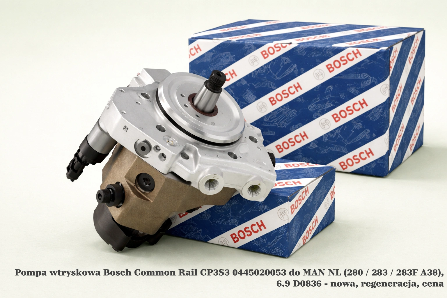 Pompa wtryskowa Bosch Common Rail CP3S3 0445020053 do MAN NL (280 / 283 / 283F A38), 6.9 D0836 - nowa, regeneracja, cena