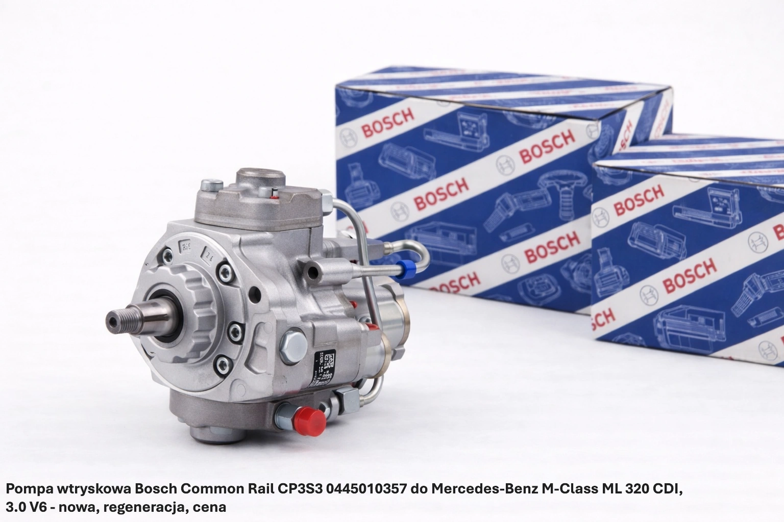 Pompa wtryskowa Bosch Common Rail CP3S3 0445010357 do Mercedes-Benz M-Class ML 320 CDI, 3.0 V6 Pompa wtryskowa Bosch Common Rail CP3S3 0445010357 do Mercedes-Benz M-Class ML 320 CDI, 3.0 V6 - nowa, regeneracja, cena