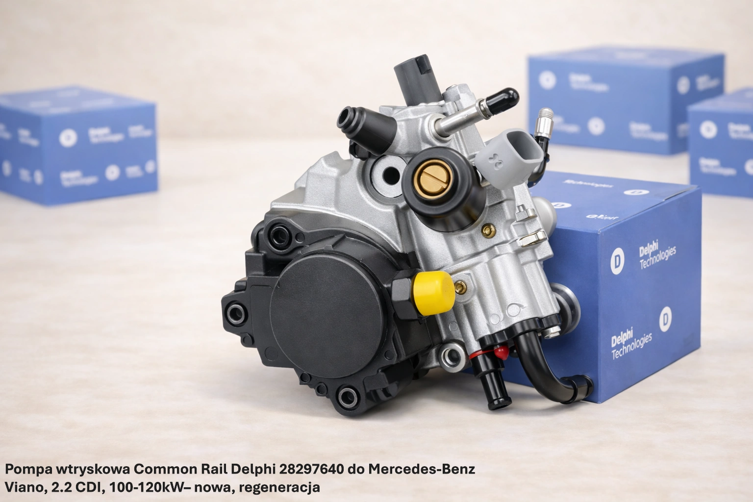 Pompa wtryskowa Common Rail Delphi 28297640 do Mercedes-Benz Viano, 2.2 CDI, 100-120kW Pompa wtryskowa Common Rail Delphi 28297640 do Mercedes-Benz Viano, 2.2 CDI, 100-120kW– nowa, regeneracja