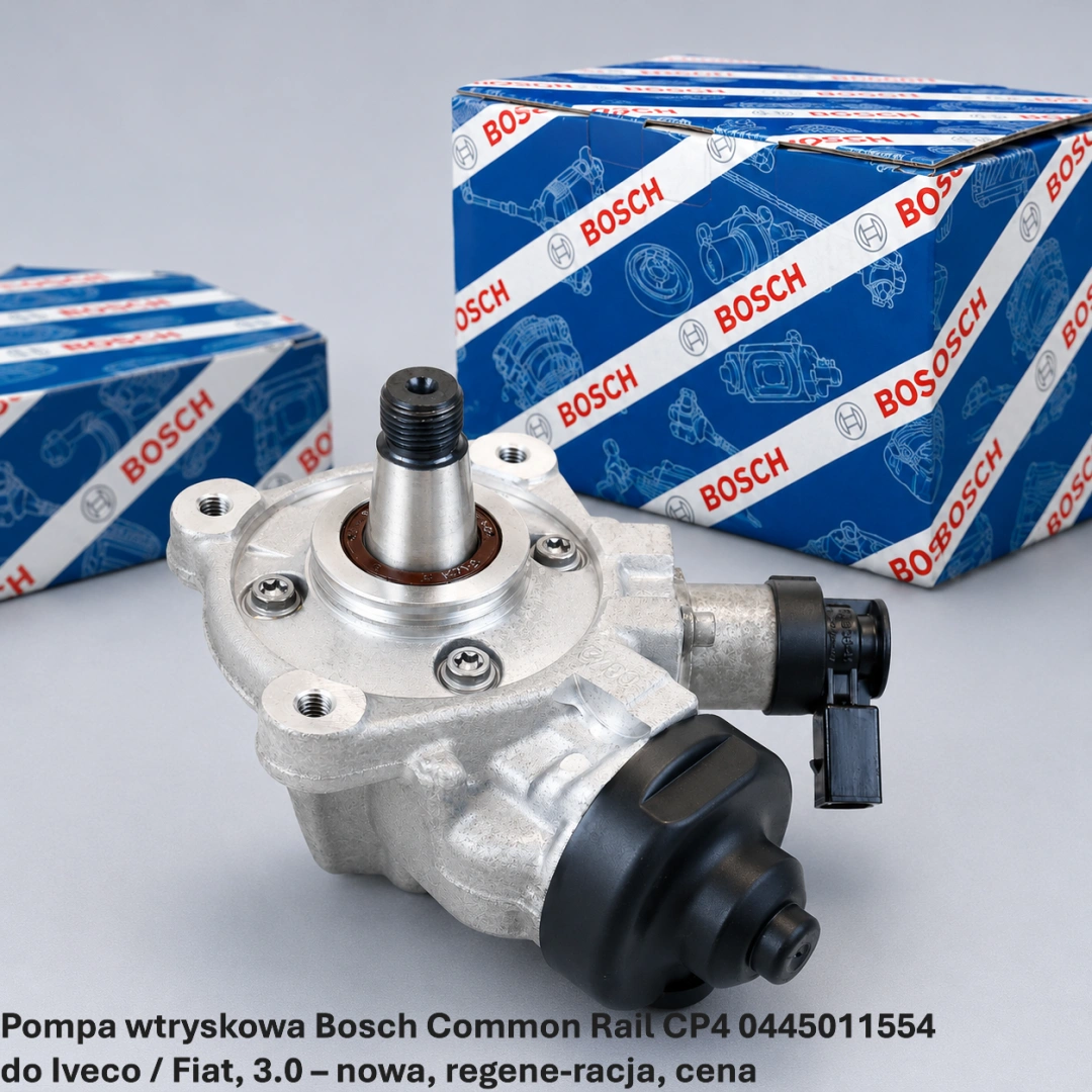Pompa wtryskowa Bosch Common Rail CP4 0445011554 do Iveco / Fiat, 3.0 