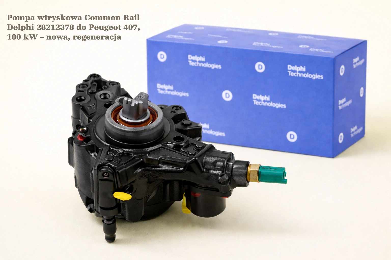 Pompa wtryskowa Common Rail Delphi 28212378 do Peugeot 407, 100 kW – nowa, regeneracja