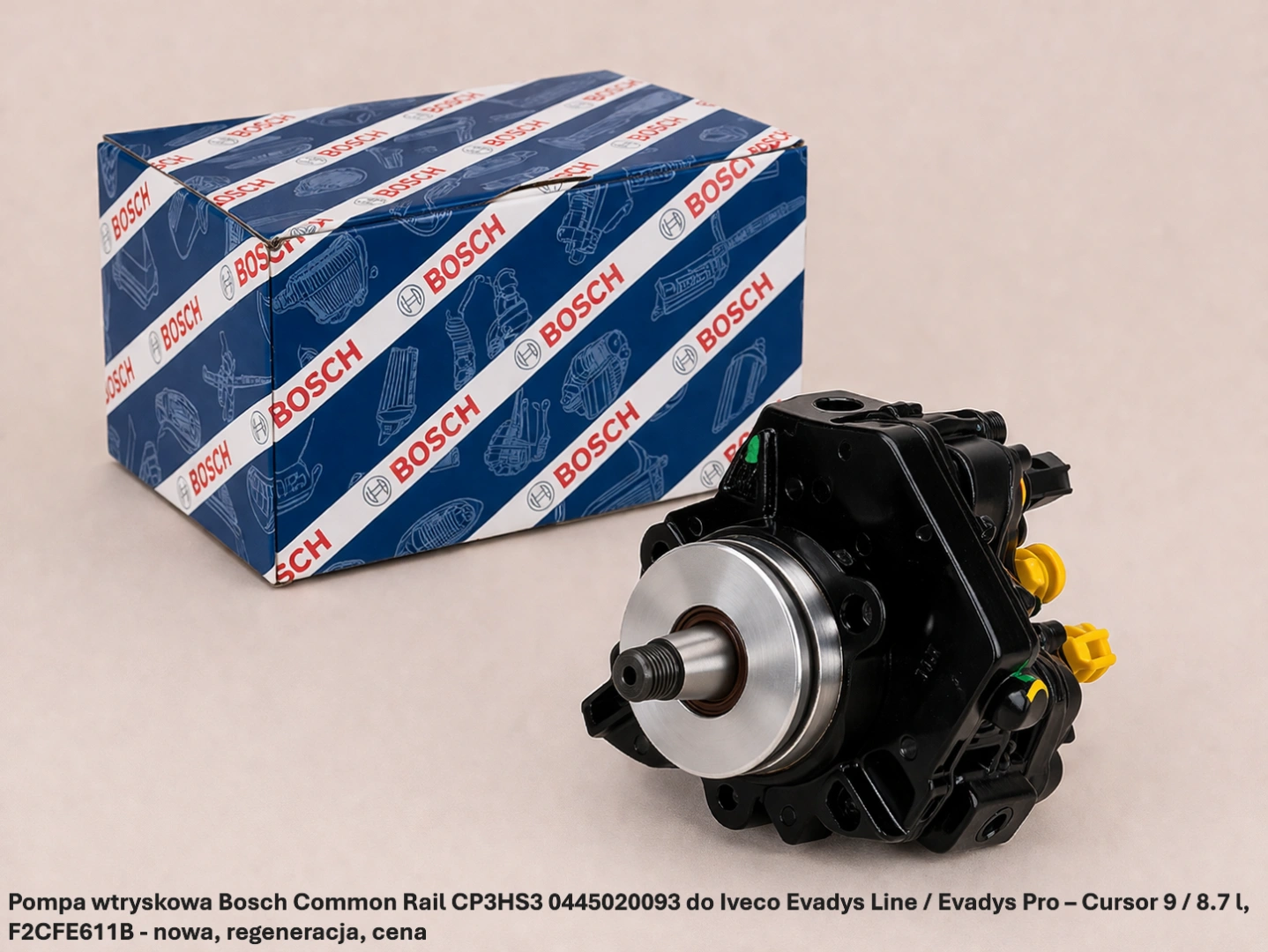 Pompa wtryskowa Bosch Common Rail CP3HS3 0445020093 do Iveco Evadys Line / Evadys Pro –Cursor 9 / 8.7 l,F2CFE611B - nowa, regeneracja, cena