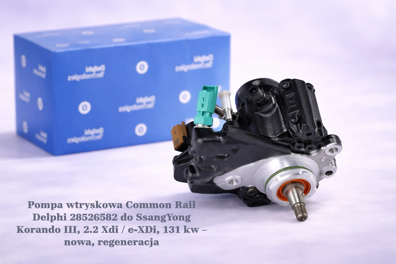 Pompa wtryskowa Common Rail Delphi 28526582 do SsangYong Korando III, 2.2 Xdi / e-XDi, 131 kw – nowa, regeneracja