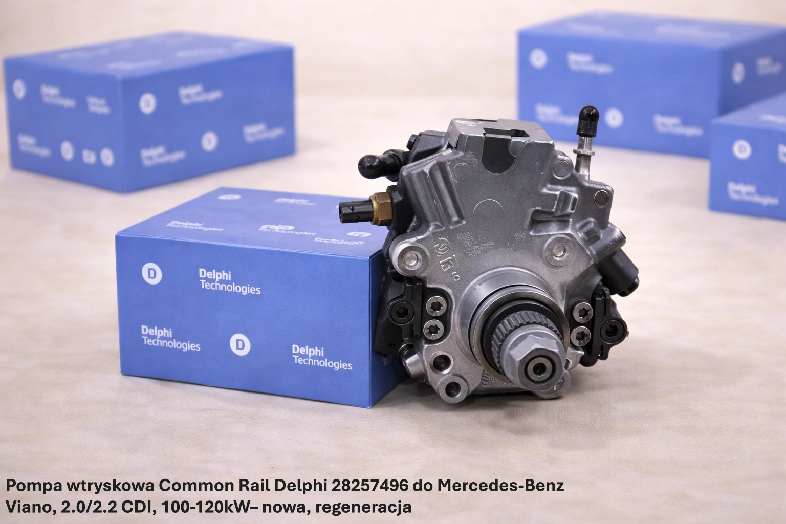 Pompa wtryskowa Common Rail Delphi 28257496 do Mercedes-Benz Viano, 2.0/2.2 CDI, 100-120kW– nowa, regeneracja
